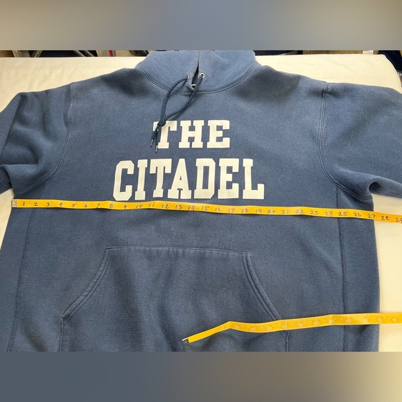VINTAGE COTTON EXCHANGE THE CITADEL Men's Navy blue hoodie sweatshirt size XL. - Picture 11 of 12